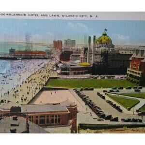 Atlantic City Postcard Marlborough Blenheim Hotel New Jersey 1924 Sithens NJ